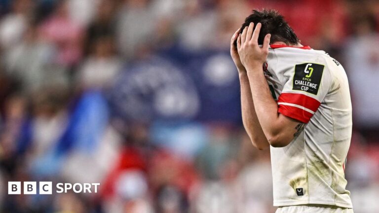 James Hume dejected at full-time